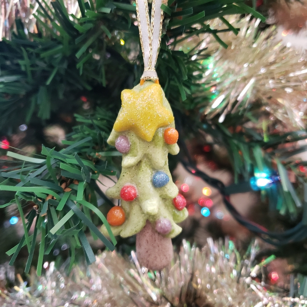 New Handmade Salt Dough Christmas Tree Ornament